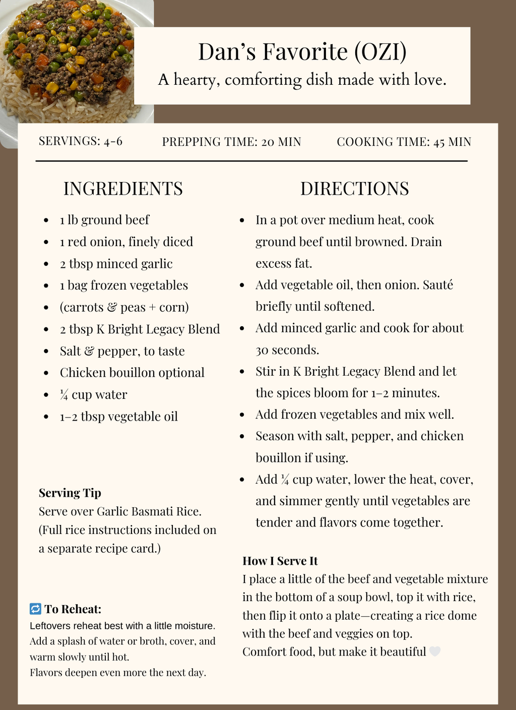 K Bright – Legacy Blend