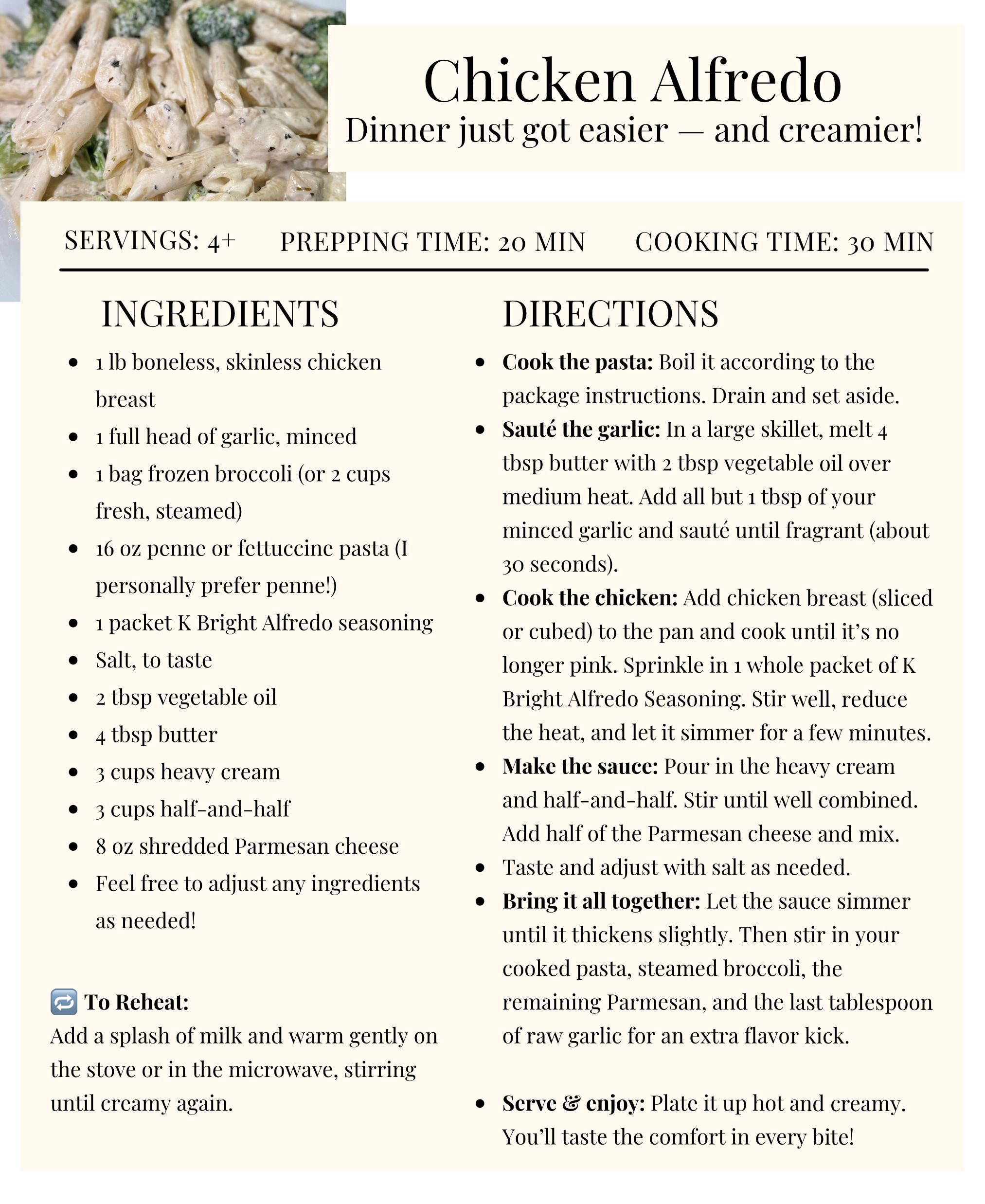 K Bright Recipe Collection