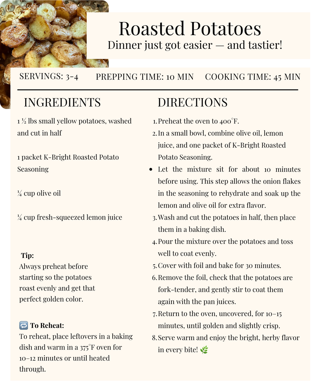K Bright Recipe Collection