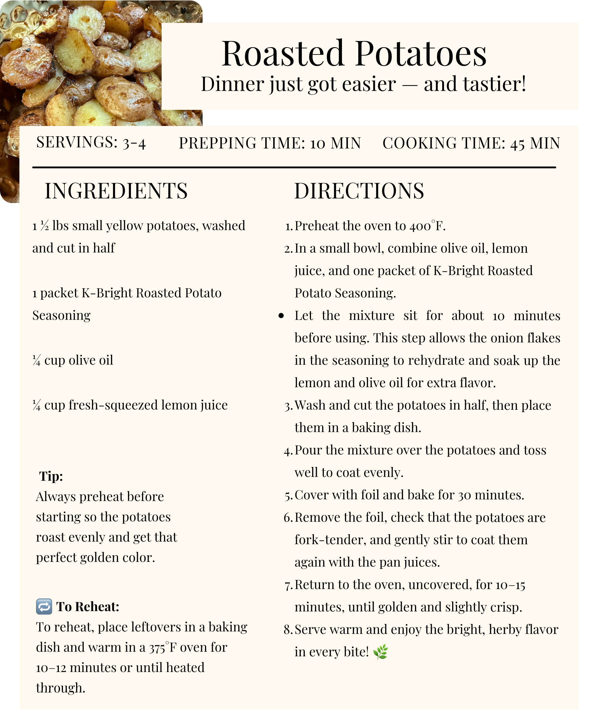 K Bright Recipe Collection