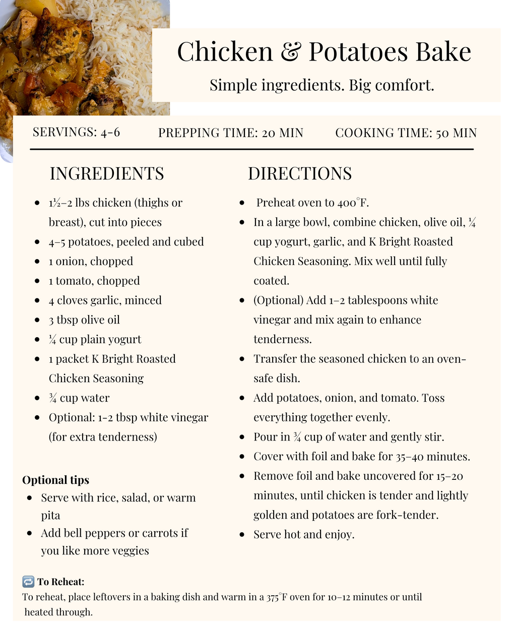 K Bright Recipe Collection