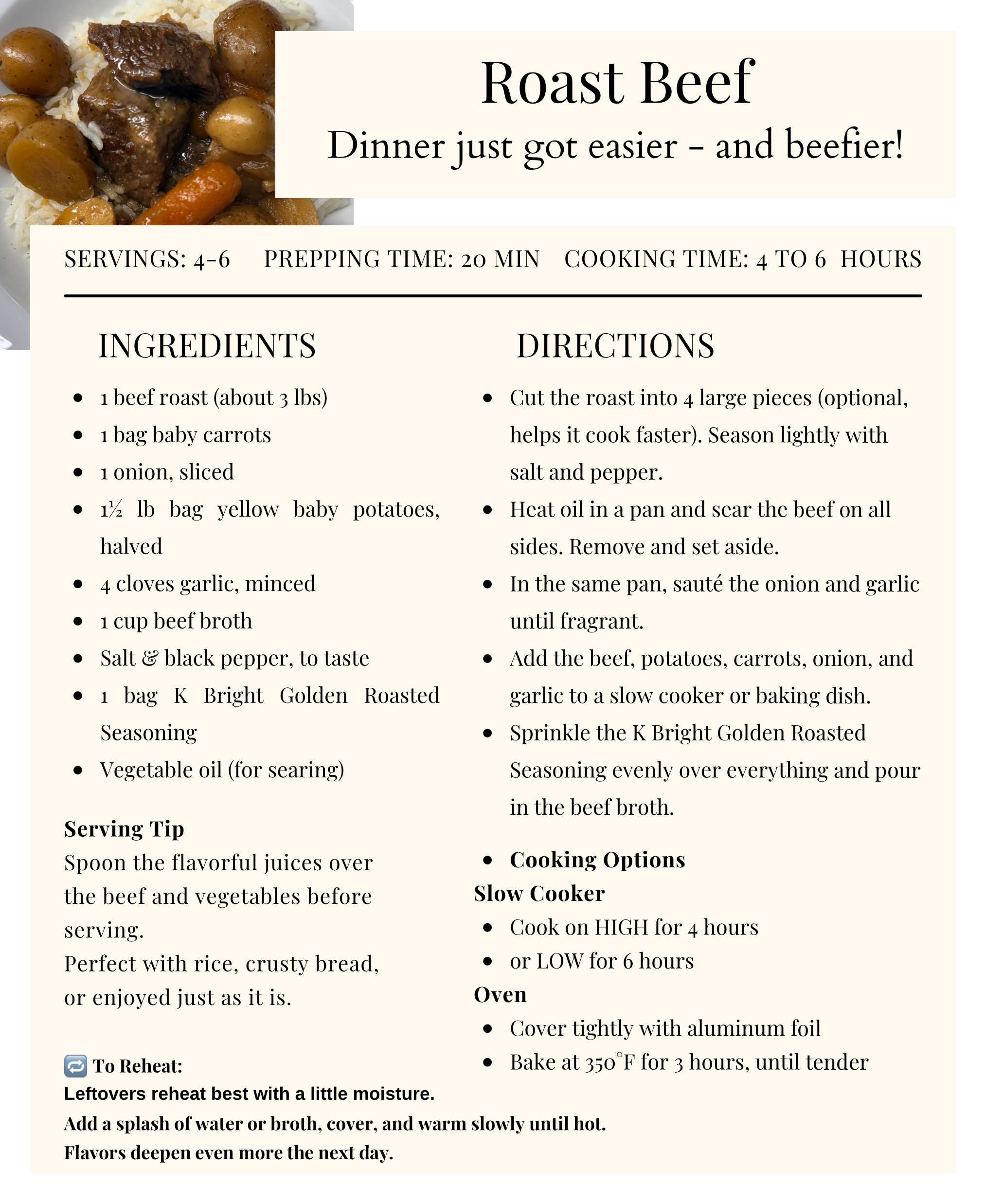 K Bright Recipe Collection