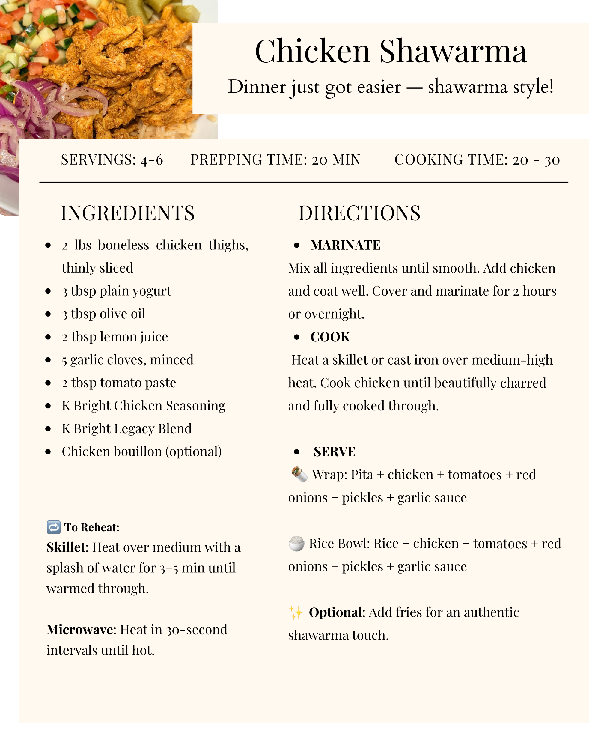 K Bright Recipe Collection