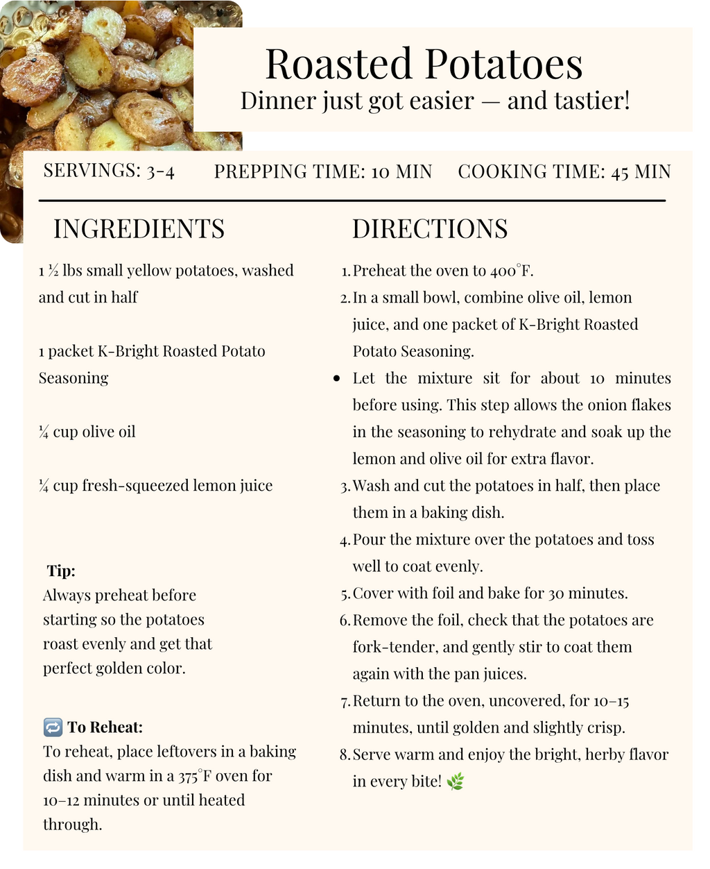 K Bright Recipe Collection