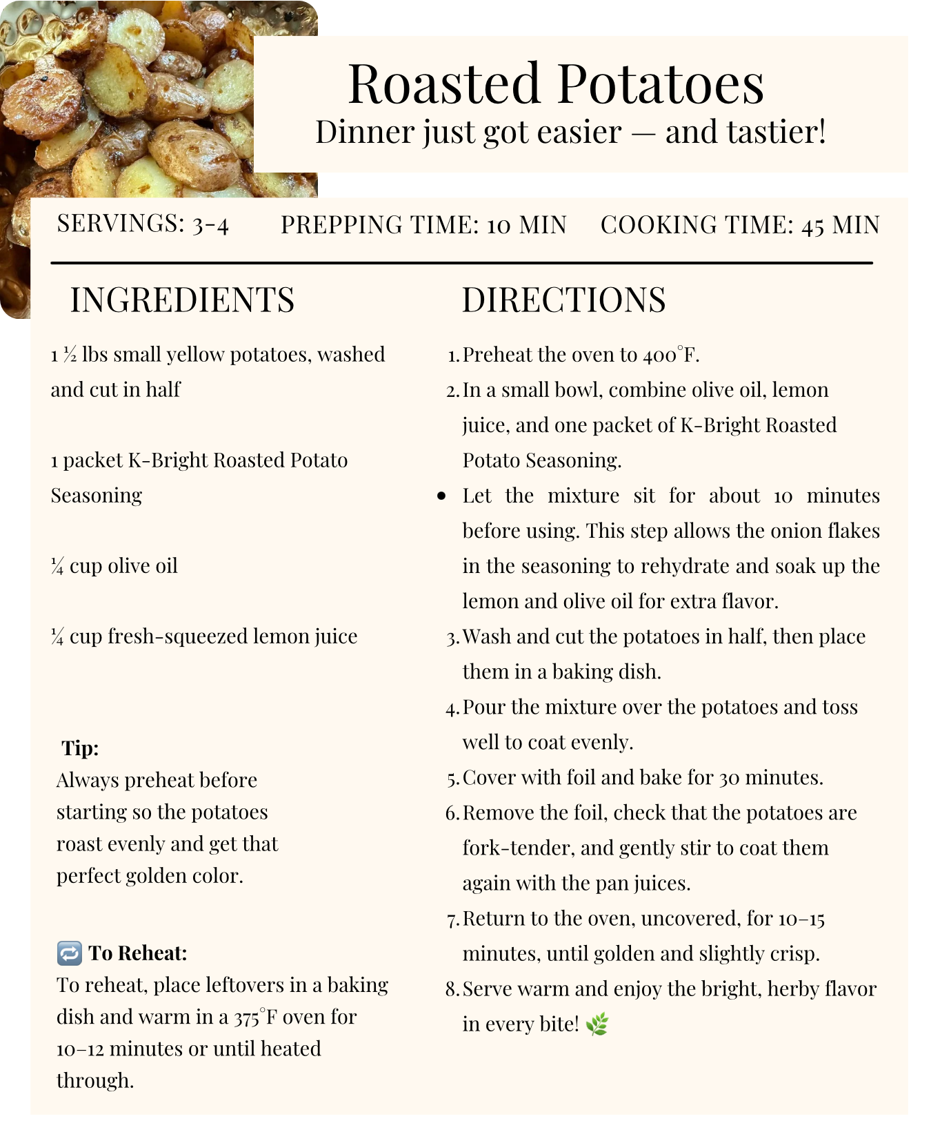 K Bright Recipe Collection