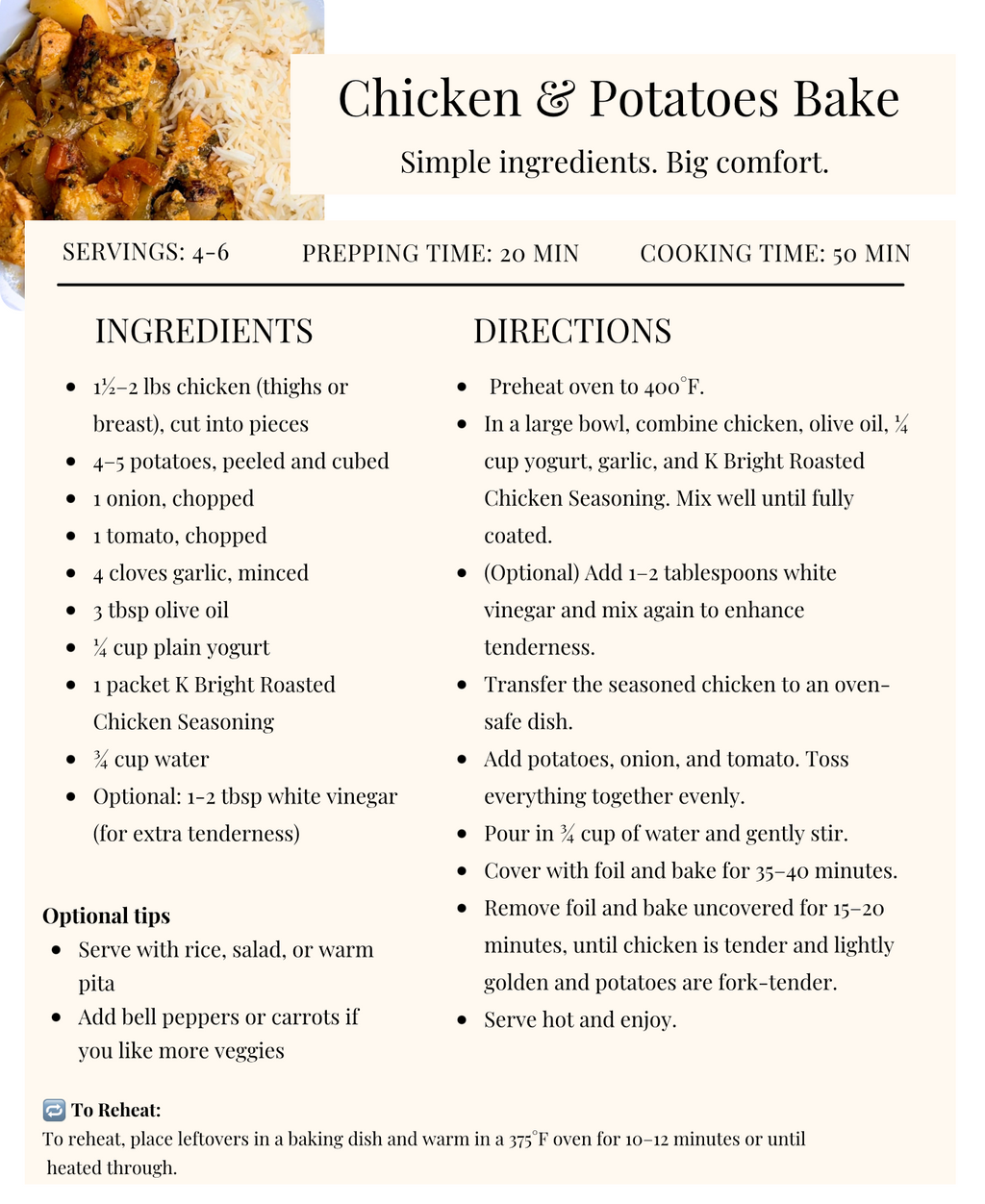 K Bright Recipe Collection