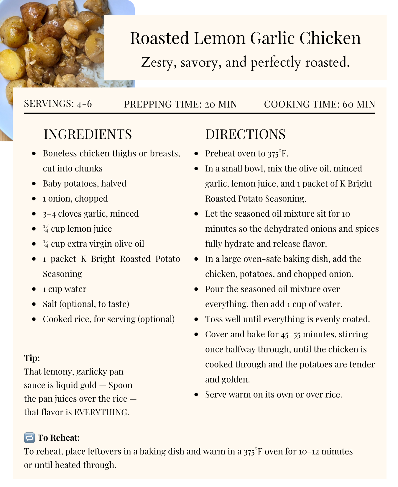 K Bright Recipe Collection
