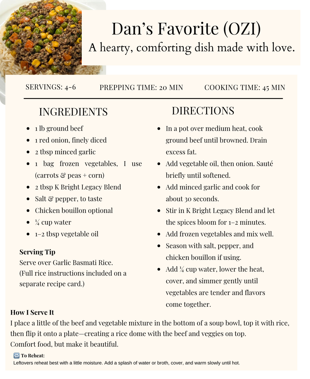 K Bright Recipe Collection