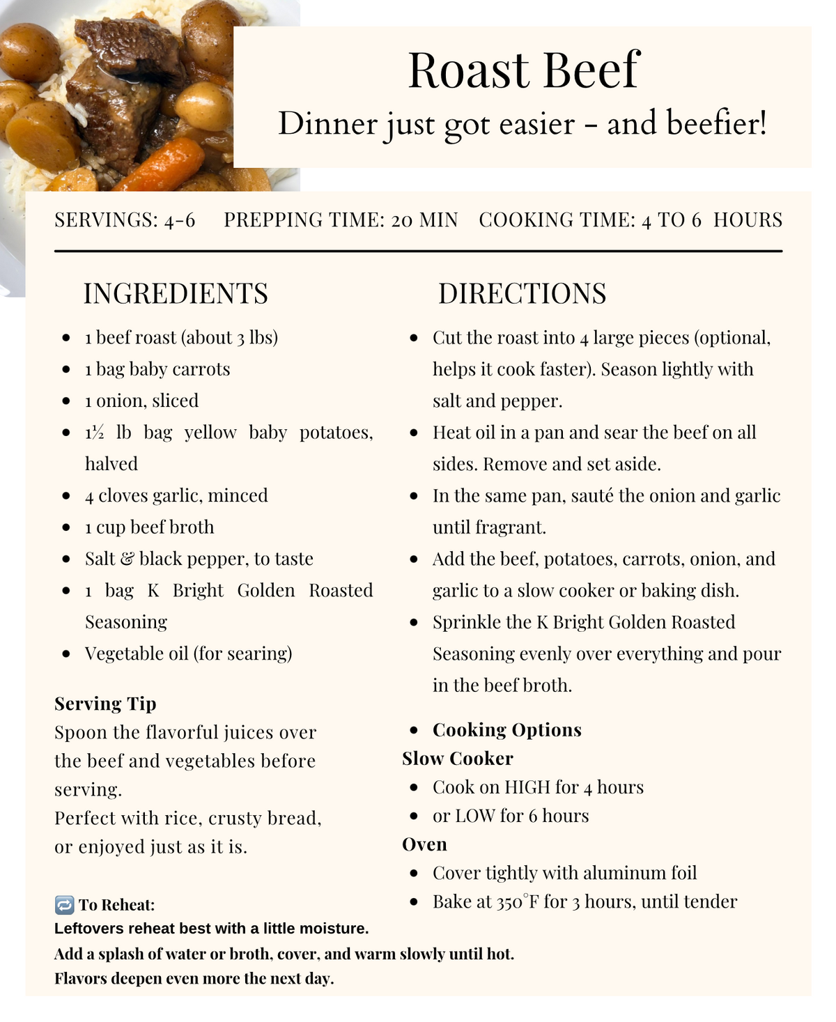 K Bright Recipe Collection