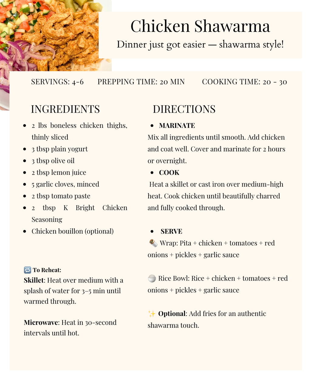 K Bright Recipe Collection