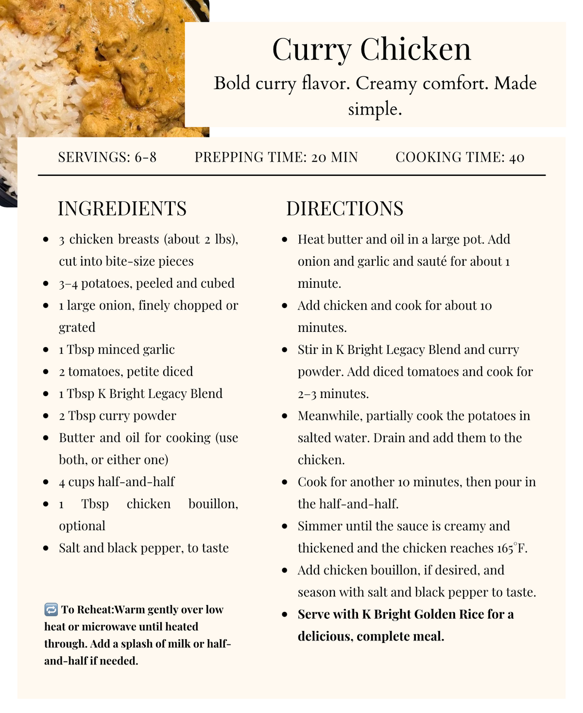 K Bright Recipe Collection