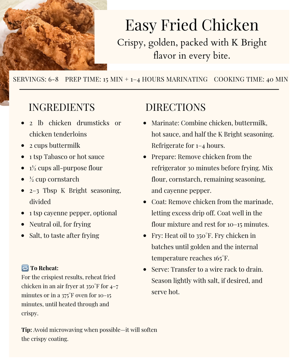 K Bright Recipe Collection