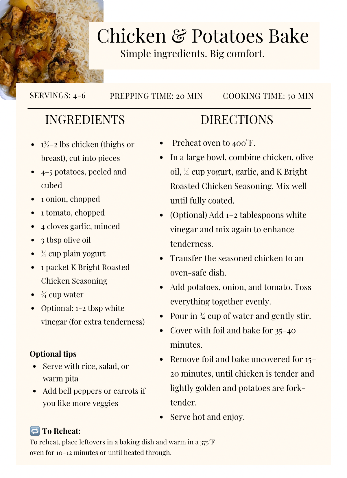 K Bright Chicken Seasoning