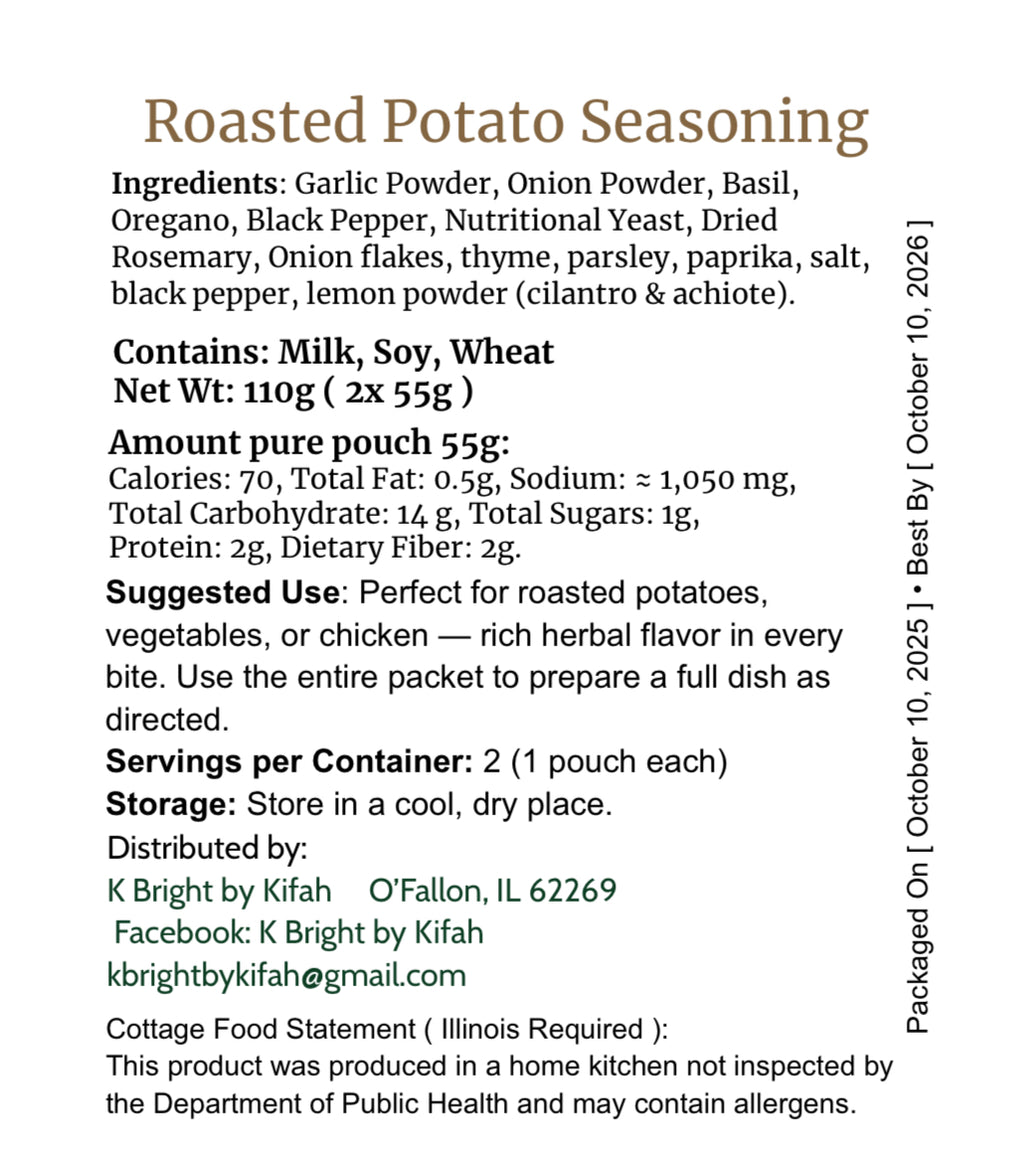 K Bright Roasted Potato Seasoning (2-Pack)